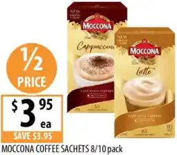 Supabarn Moccona coffee sachets offer