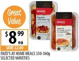 Supabarn Enzo's at home meals offer