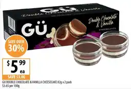 Supabarn GU DOUBLE CHOCOLATE & VANILLA CHEESECAKE offer