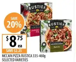 Supabarn Mccain pizza rustica selected varieties offer