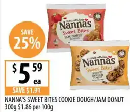 Supabarn Nanna's sweet bites cookie dough/jam donut offer