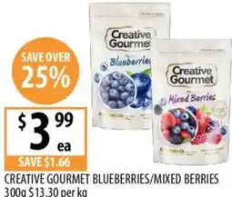 Supabarn Creative gourmet blueberries/mixed berries offer