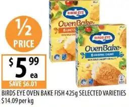 Supabarn Birds eye oven bake fishselected varieties offer