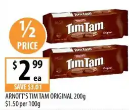 Supabarn Arnott's tim tam original offer