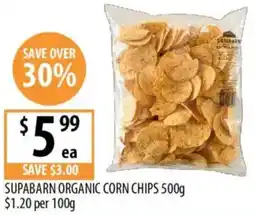 Supabarn Supabarn organic corn chips offer