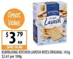 Supabarn Kurrajong kitchen lavosh bites original offer