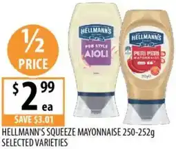 Supabarn Hellmann's squeeze mayonnaise offer