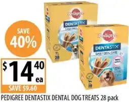 Supabarn Pedigree dentastix dental dog treats offer