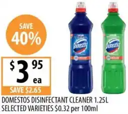Supabarn Domestos disinfectant cleaner offer