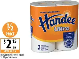 Supabarn Handee paper towel offer