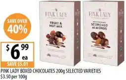 Supabarn Pink lady boxed chocolates offer