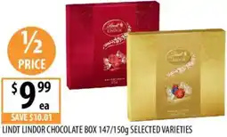 Supabarn Lindt lindor chocolate box offer