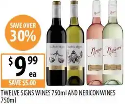 Supabarn Twelve signs wines and nericon wines offer