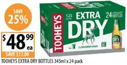 Supabarn Tooheys extra dry bottles offer