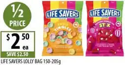 Supabarn Life savers lolly bag offer