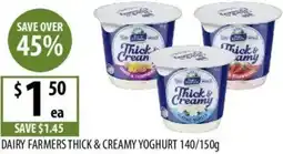 Supabarn Dairy farmers thick & creamy yoghurt offer