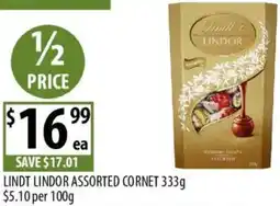 Supabarn Lindt lindor assorted cornet offer