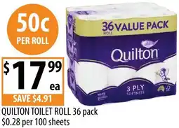 Supabarn Quilton toilet roll offer