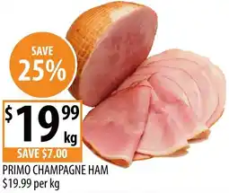 Supabarn Primo champagne ham offer