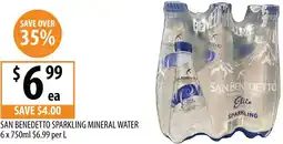 Supabarn San benedetto sparkling mineral water offer