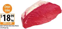 Supabarn Beef topside roasting pieces offer
