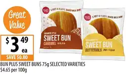 Supabarn Bun plus sweet buns offer