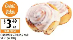 Supabarn Cinnamon scrolls offer