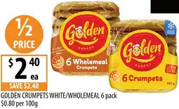 Supabarn Golden crumpets white/wholemeal offer