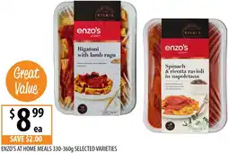 Supabarn Enzo's at home meals offer