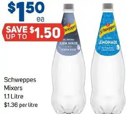 Foodland Schweppes Mixers offer