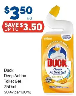 Foodland Duck deep action toilet gel offer