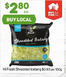 Foodland Hi Fresh Shredded Iceberg offer