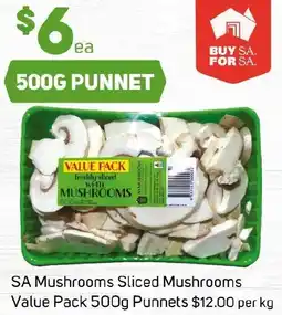 Foodland SA Mushrooms Sliced Mushrooms Value Pack offer