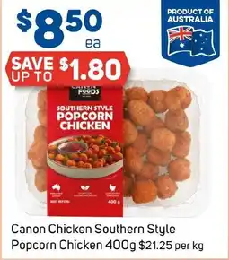 Foodland Canon Chicken Southern Style Popcorn Chicken offer