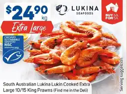 Foodland South Australian Lukina Lukin Cooked Extra Large offer