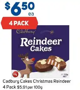 Foodland Cadbury cakes christmas reindeer offer