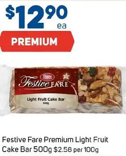 Foodland Festive Fare Premium Light Fruit Cake Bar offer