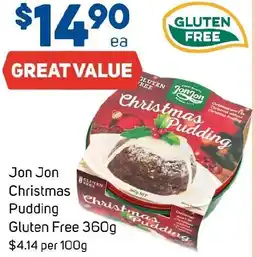 Foodland Jon Jon Christmas Pudding Gluten Free offer