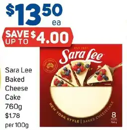 Foodland Sara Lee Baked Cheese Cake offer