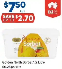 Foodland Golden North Sorbet offer