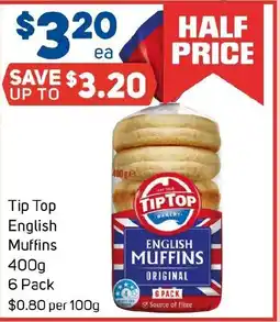 Foodland Tip Top English Muffins offer