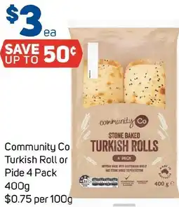 Foodland Community Co Turkish Roll or Pide offer