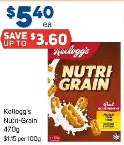 Foodland Kellogg's Nutri-Grain offer