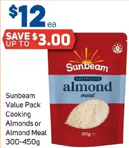 Foodland Sunbeam value pack cooking almonds or almond meal offer