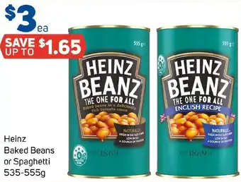Foodland Heinz Baked Beans or Spaghetti offer