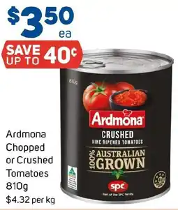 Foodland Ardmona Chopped or Crushed Tomatoes offer