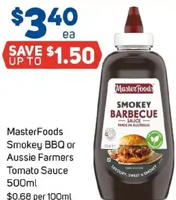 Foodland MasterFoods Smokey BBQ or Aussie Farmers Tomato Sauce offer