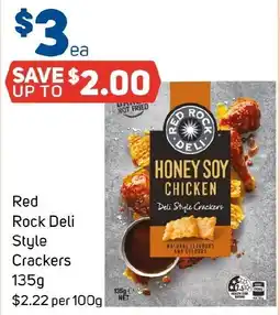 Foodland Red Rock Deli Style Crackers offer