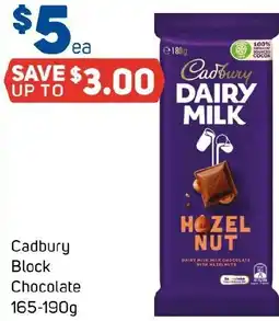 Foodland Cadbury Block Chocolate offer