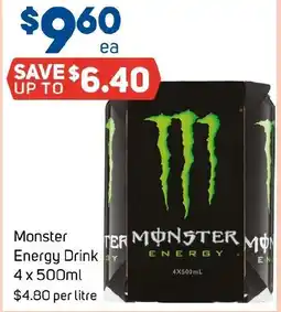 Foodland Monster Energy Drink offer